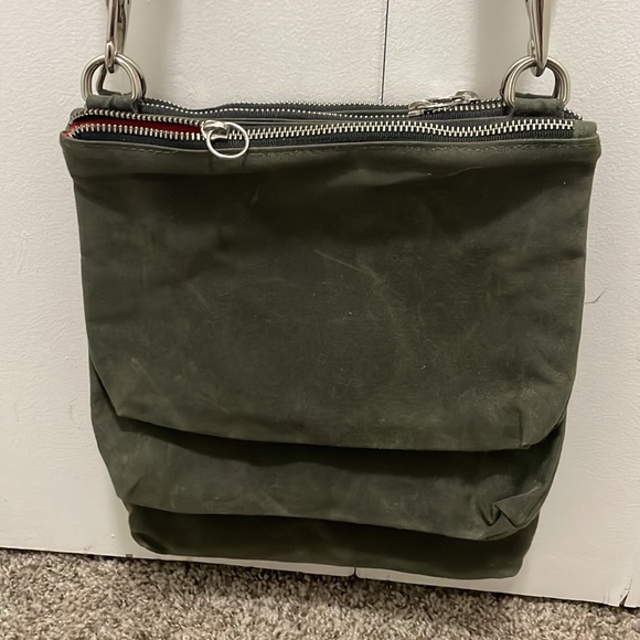 Brand new Army green canvas shoulder bag, 3 bags in 1. - Picture 1 of 7